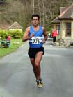 Michael Morris (Morpeth Harriers) wins the 2012 Run Northumberland 10k Road Race, Cragside, Rothbury, Northumberland.